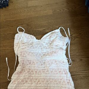 Lulus tie strap lace dress